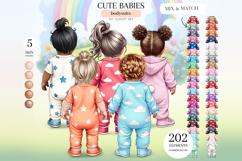 Cute Babies Clipart Portrait Creator Product Image 1