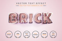 Brick - Editable Text Effect, Font Style Product Image 1