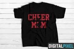 Cheer Mom SVG Cheerleader SVG PNG DXF Circut Cut Silhouette Product Image 1