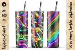 20 Oz Abstract Skinny Tumbler Bundle.3D Gel Skinny Tumbler Product Image 4
