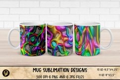 Mug Sublimation Designs ,Abstract 3D Glossy Mugs Sublimation Product Image 1
