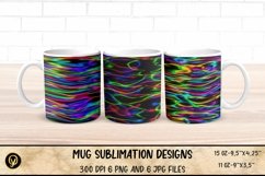 Mug Sublimation Designs ,Abstract Liquid Lines Mugs Product Image 1