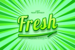 Editable text effect, fresh text Product Image 1
