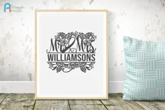 MR and MRS Monogram Svg, MR and MRS SVG, MR and MRS Clipart Product Image 2