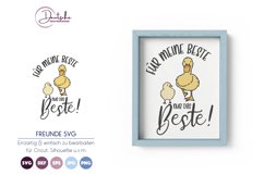 Beste Freunde SVG | Ente un Huhn Product Image 1