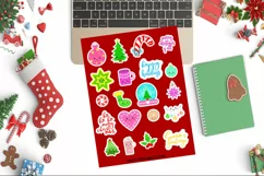 Kawaii Christmas Stickers I Holiday Planner Stickers Product Image 4