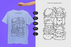 Gnomes Doodle T-shirt | SVG Product Image 1
