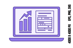 Colored Laptop Icon Product Image 1