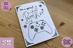 Brother Gamer card| Paper cutting | Gamer card SVG Product Image 6