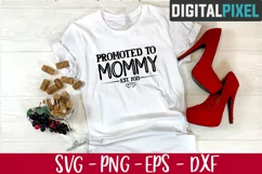 Promoted to Mommy Est 2021 Svg, Pregnancy Reveal Svg Product Image 2