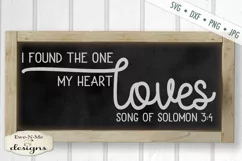 The One My Heart Loves - Wedding - Valentine - SVG Product Image 1
