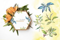 Elaeagnus leaves Watercolor png Product Image 7