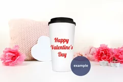 Travel Mug mockup Valentine's Day PSD & JPG full wrap Product Image 4