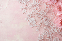 Lace and Blush Wedding Background Wallpaper Product Image 1