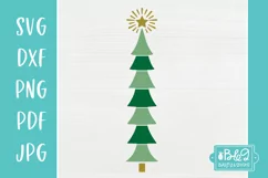 Christmas Trees Porch Sign SVG - Christmas Porch Sign SVG Product Image 3