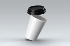 Glass with a straw, mock-up. Product Image 2