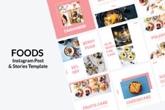 Foods Instagram Template &amp; Instagram Stories Product Image 1