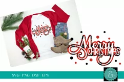 Plaid Merry Christmas SVG | Buffalo Plaid Christmas Cut File Product Image 3