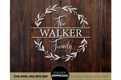 Monogram SVG, Family name SVG, Family svg, Last name svg Product Image 1
