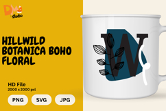 Hillwild Botanica Boho Floral Monogram Product Image 1