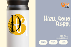 Hazel Boho Floral Monogram Product Image 1