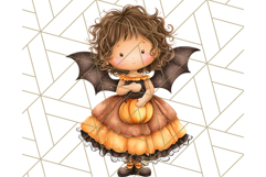 Halloween Fairy Clipart PNG, Spooky Cute Character Art Product Image 5