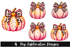 4 Halloween Pumpkine Clipart PNG | Spooky Season Png Product Image 1