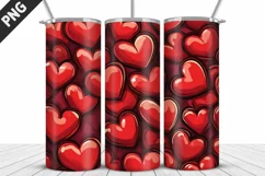 Valentines Love Skinny Tumbler PNG Wrap| Valentines Tumbler Product Image 2
