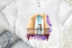 Watercolor The Bride and Groom Sublimation PNG Product Image 2