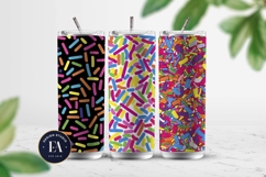 Neon Sprinkles digital paper | Colorful Rainbow Sprinkles Product Image 2