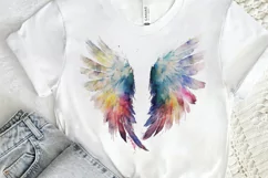 Watercolor Angel's Wings PNG Clipart Product Image 2
