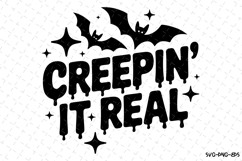 Creepin it Real Svg | Halloween Svg | Svg Cut Files Product Image 1