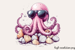 Summer Sea Animals Clipart PNG Product Image 1