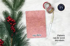 Pink Gold Shimmer Digital Paper, Glitter Texture Product Image 4