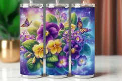 Spring Tumbler Wrap 20 oz - Pansy Product Image 1