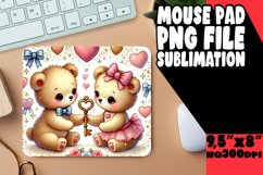 COZY MOUSE PAD INSPIRATIONAL ART, Valentine Bear Product Image 1