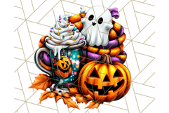 Spooky Café Cuties Halloween PNG Clipart, Holiday Elements Product Image 5