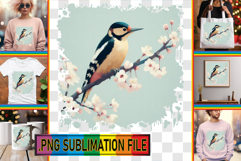 Cheerful TSHIRT Art Ideas PNG, Birds Product Image 1