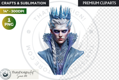 Fantasy Ruler Clipart PNG, Fantasy King &amp; Queen Portrait Product Image 1