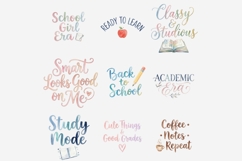 Back to School Aesthetic Clipart Bundle | 65 Watercolor Product Image 10