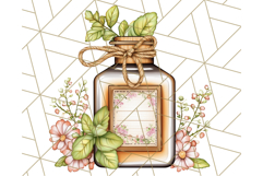 Cottagecore Apothecary PNG Clipart, Rustic Potions &amp; Herbs Product Image 5
