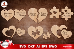 Keychains Laser Cut Mega Bundle | Glowforge | SVG Product Image 8