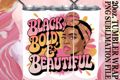 Sweet memories 20oz tumbler wrap, Black Woman Product Image 1