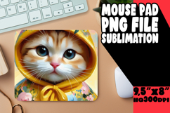 JOYFUL desk pad Sublimation Art, Cute Cat Product Image 1