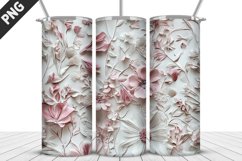 Flowers Tumbler Wrap | Sublimation Design | Tumbler PNG Product Image 1