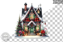 Christmas House Sublimation - Clipart PNG Design Product Image 1