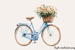 Spring Neutral Blue Clipart Bundle PNG Product Image 7