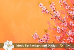 Floral Background, Spring Background, Sakura PNG Product Image 1
