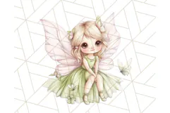 Pastel Fairies and Butterflies PNG, Spring Fantasy Clipart Product Image 5