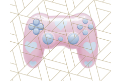 Pastel Gamer Girl Clipart PNG, Kawaii Gaming Elements Product Image 5